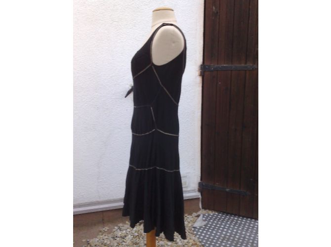 Vestido Marithé et François Girbaud de algodón negro Talla 38 - vista 4