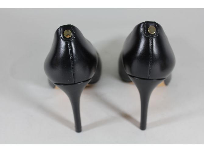 Autre Marque Cosmoparis Pumps aus schwarzem Leder 9 cm Absatz - Ansicht 3