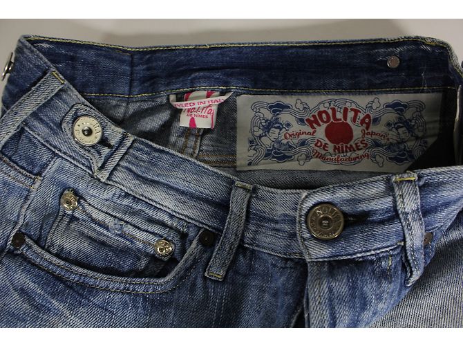 Autre Marque Jeans Nolita de Nîmes Azules Destroyed de Algodón Talla 26 - vista 3