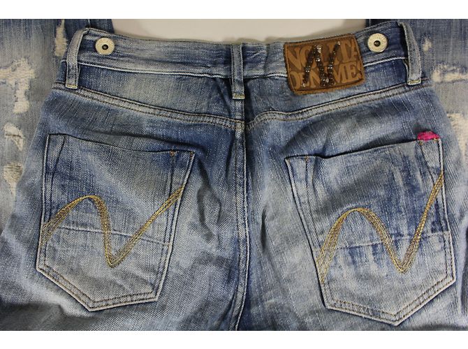 Autre Marque Jeans Nolita de Nîmes Azules Destroyed de Algodón Talla 26 - vista 4