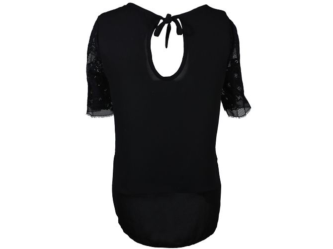 Top Balzac Lace Front nero Claudie Pierlot - vista 2