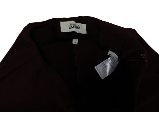 Jean Paul Gaultier Pantalones Stretch Granate Burdeos - vista 3
