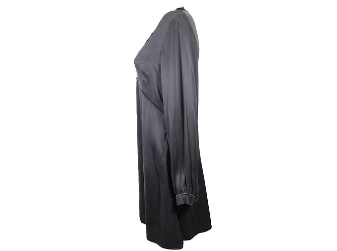 Vestido Les Petites de seda y algodón negro - vista 2