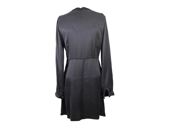 Vestido Les Petites de seda y algodón negro - vista 3