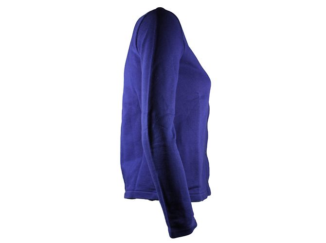 Petit Bateau Strickjacke aus blauer Baumwolle - Ansicht 2