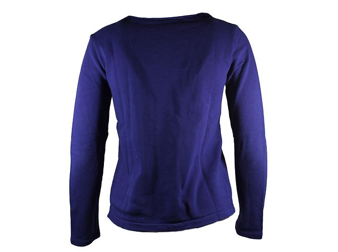Petit Bateau Strickjacke aus blauer Baumwolle - Ansicht 3