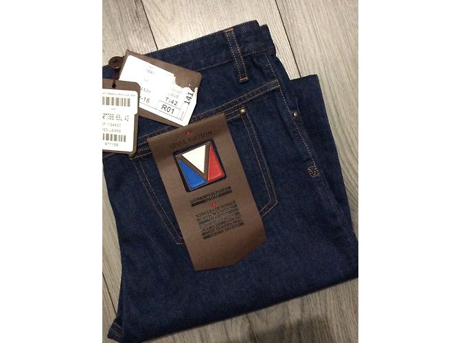 Louis Vuitton Pantaloni Blu - vista 3