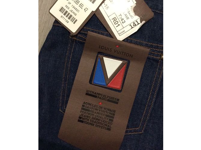 Louis Vuitton Pantaloni Blu - vista 4