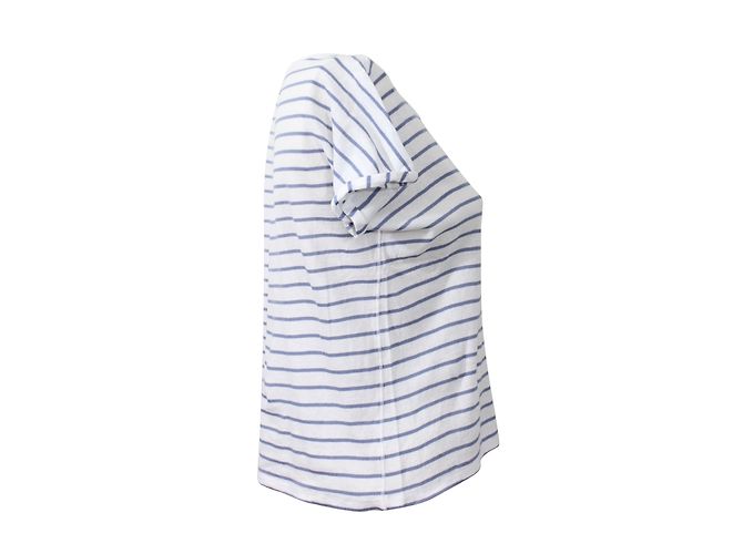Autre Marque Sud Express Camicia Toiny Rigata Blu Bianca Cotone Bianco - vista 2
