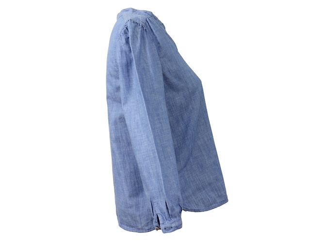 Soeur Camicia Tunica in Cotone Blu - vista 2