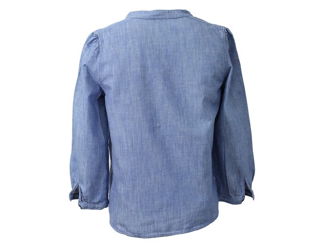 Soeur Camicia Tunica in Cotone Blu - vista 3