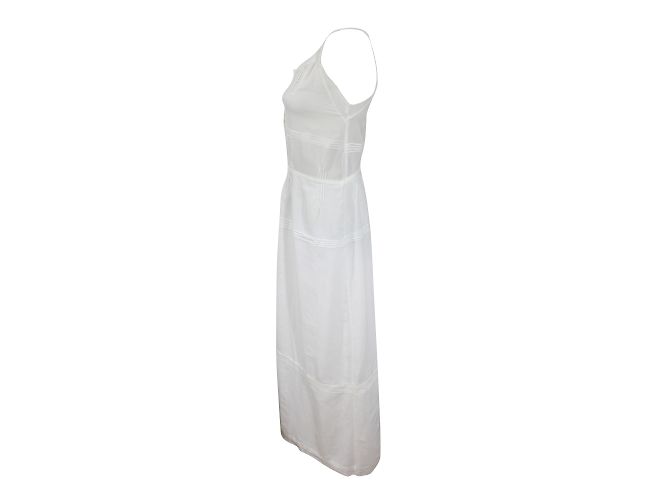 Vestido Maje Blanco de Algodón con Tirantes - vista 2