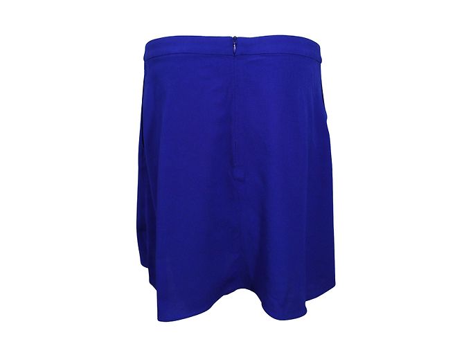 Bash Fory Asymmetrischer Rock Blau Viscose - Ansicht 2
