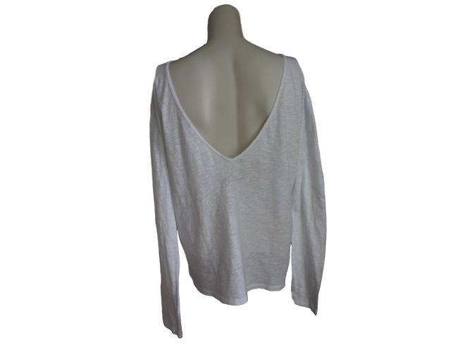Top Bash bianco in cotone con scollo a V Taglia 3 - vista 2