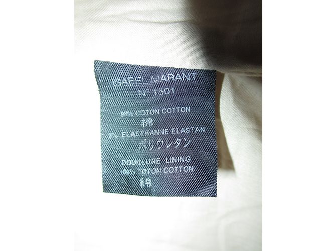 Blazer Isabel Marant de terciopelo de algodón beige - vista 6