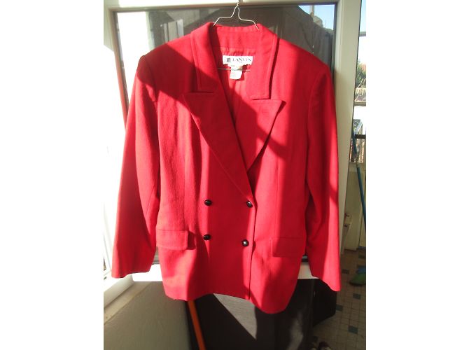 Lanvin Red Wool Jacket Size 42 - view 3