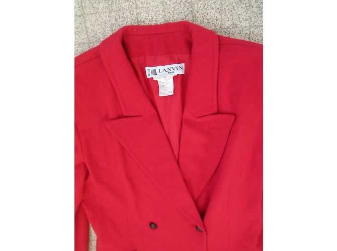 Lanvin Red Wool Jacket Size 42 - view 4