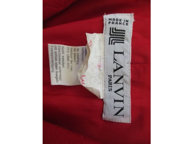 Lanvin Red Wool Jacket Size 42 - view 5