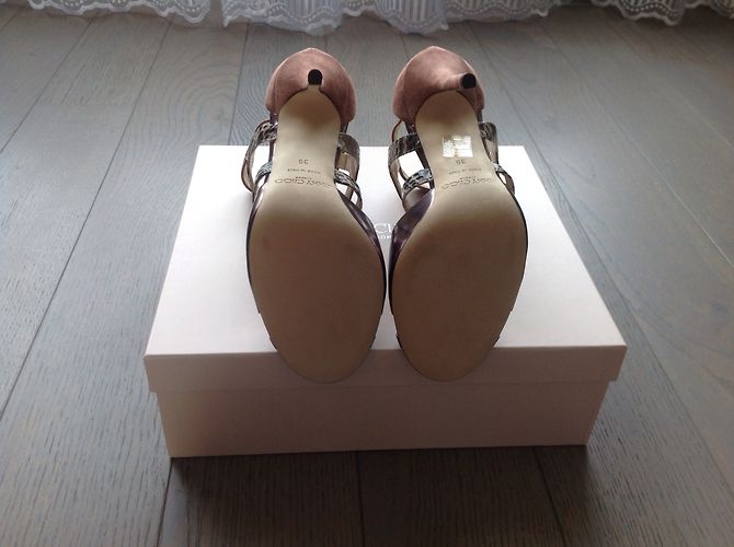 Décolleté Jimmy Choo President Pelle Argento Bordeaux Serpente Multicolore - vista 6