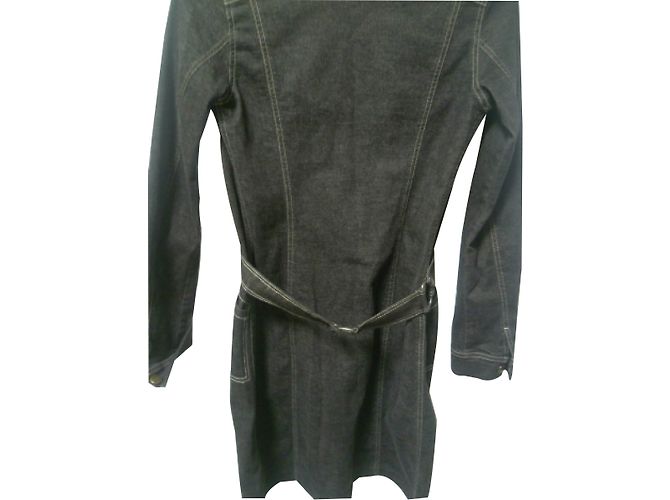 Plein Sud Kleid aus grauem Denim - Ansicht 2