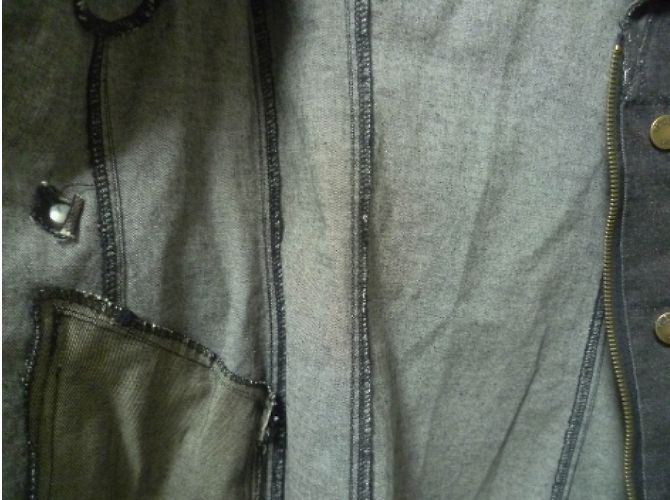 Plein Sud Kleid aus grauem Denim - Ansicht 7