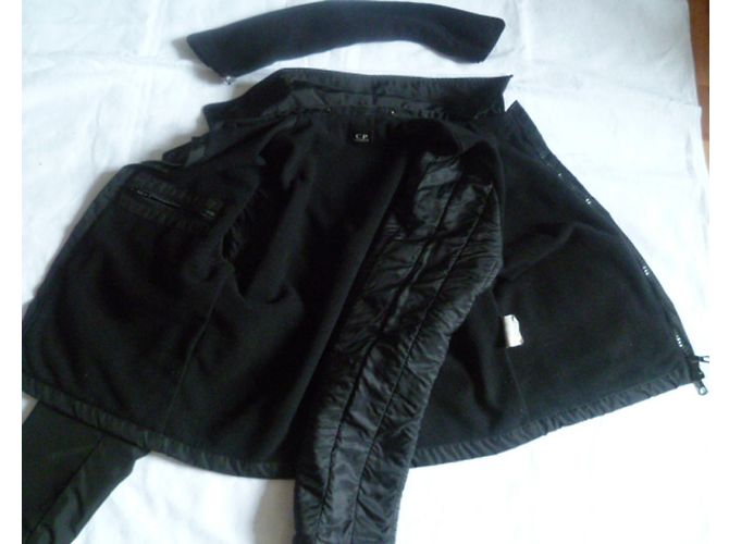 CP Company Schwarze Bikerjacke aus Polyester - Ansicht 3