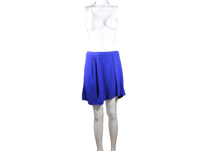 Bash Fory Asymmetrischer Rock Blau Viscose - Ansicht 4