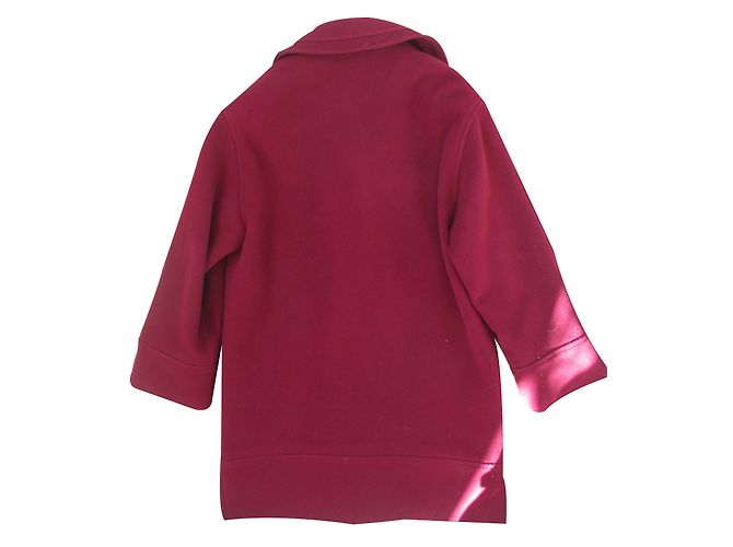 Abrigo Weill Granate de Lana y Cachemira Talla 40 Roja - vista 2