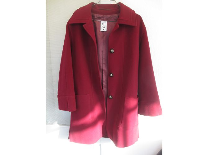 Abrigo Weill Granate de Lana y Cachemira Talla 40 Roja - vista 4