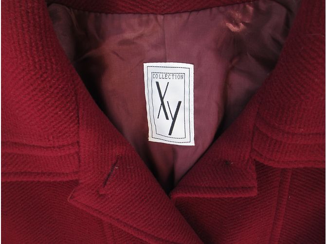 Abrigo Weill Granate de Lana y Cachemira Talla 40 Roja - vista 6