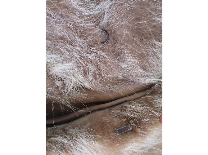 Autre Marque Chaqueta de piel de marmota beige Talla 40 - vista 4