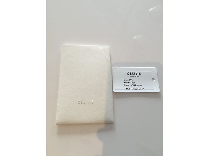Céline Diamond Handtasche Leder und Wildleder dreifarbig Mehrfarben - Ansicht 6