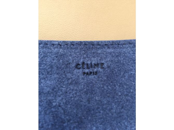 Céline Diamond Handtasche Leder und Wildleder dreifarbig Mehrfarben - Ansicht 8