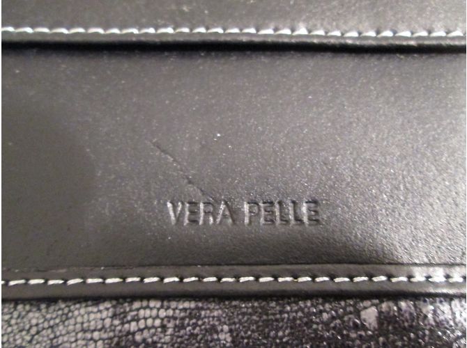 Autre Marque Cavalli Leather Reptile Motif Wallet Grey - view 11