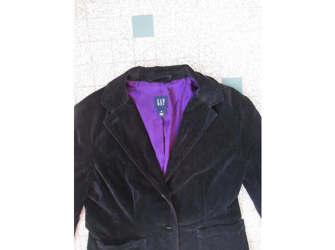 Gap Jacke aus schwarzem Samt Größe 38 - Ansicht 3