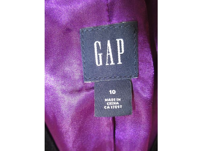 Gap Jacke aus schwarzem Samt Größe 38 - Ansicht 5