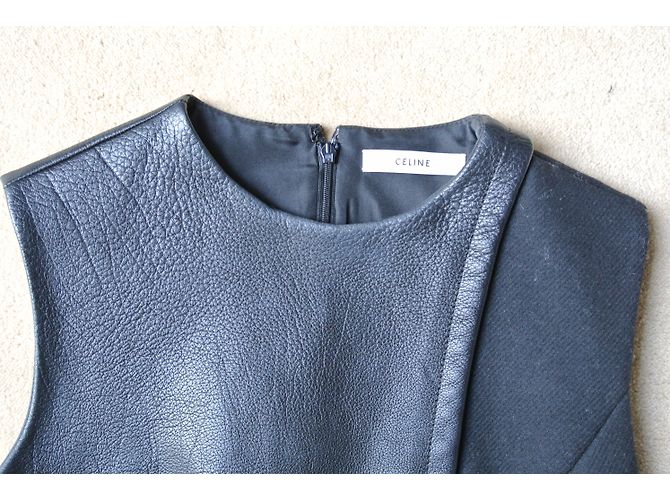 Céline Kleid schwarz aus Wolle - Ansicht 3