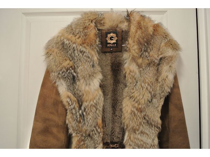 Autre Marque Estrella G Pelzmantel braun - Ansicht 3