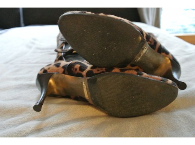 Botas Dolce & Gabbana Estampado Leopardo Piel de Vitello 37 Estampado de leopardo - vista 5