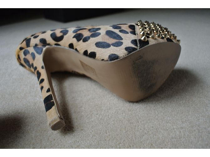 Décolleté Steve Madden Leopardato in Pelle di Vitello 37 Stampa leopardo - vista 5