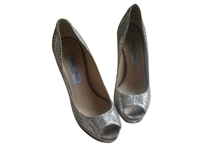 Jimmy Choo Dahlia Pumps Champagner Größe 36 Silber - Ansicht 2