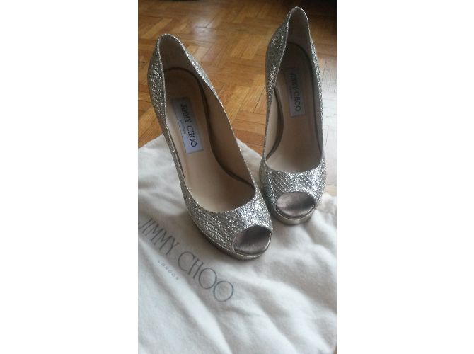 Jimmy Choo Dahlia Pumps Champagner Größe 36 Silber - Ansicht 4