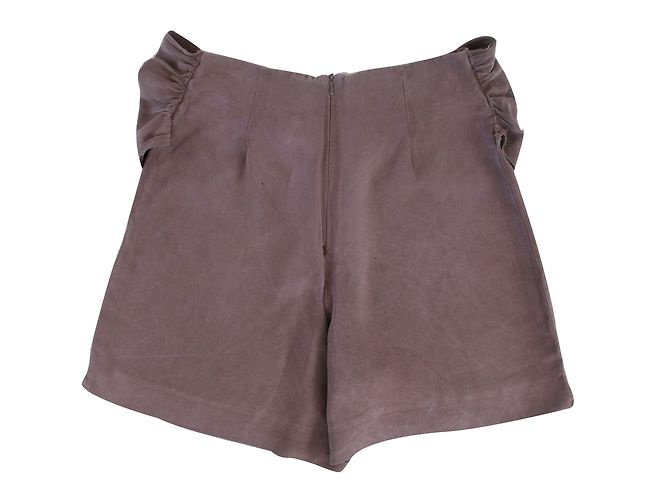 Autre Marque Seidenshorts Braun Größe 36 - Ansicht 2