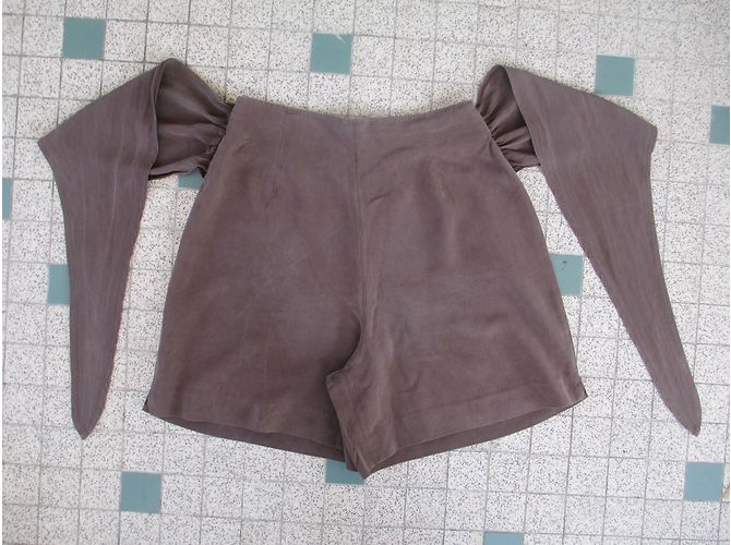 Autre Marque Seidenshorts Braun Größe 36 - Ansicht 3