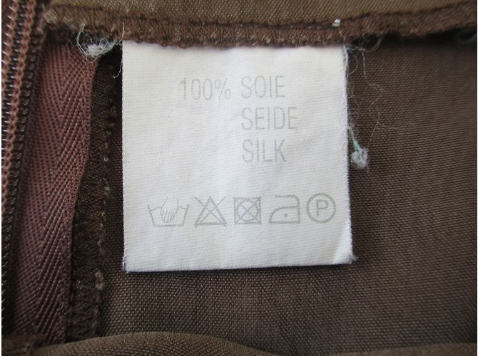 Autre Marque Seidenshorts Braun Größe 36 - Ansicht 5