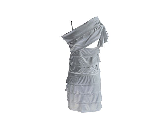 Fendi Kleid Silberfarben Polyamid - Ansicht 2