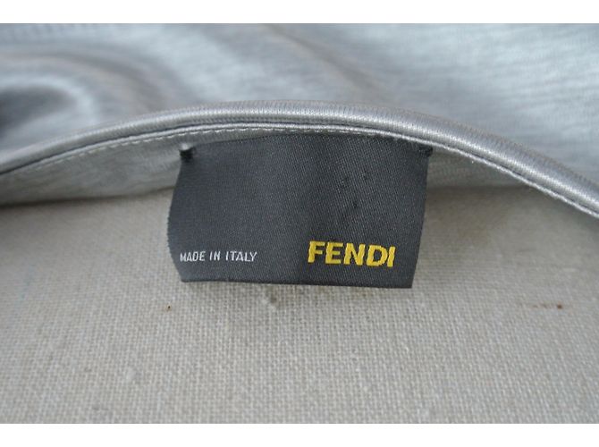 Fendi Kleid Silberfarben Polyamid - Ansicht 3