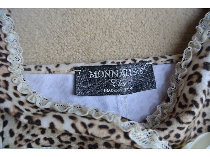 Vestido Monnalisa con Estampado Leopardo de Algodón Talla 34 Estampado de leopardo - vista 3