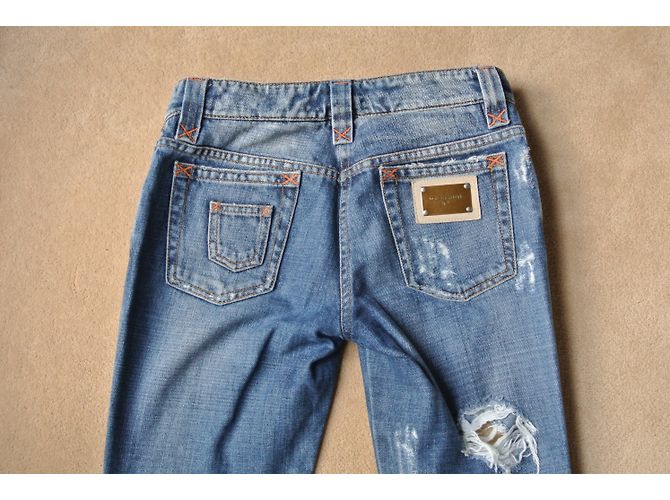 Pantalones vaqueros azules Dolce & Gabbana - vista 3