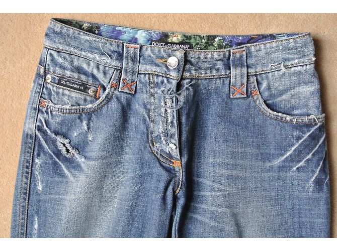 Pantalones vaqueros azules Dolce & Gabbana - vista 4